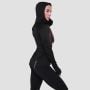 Damska bluza do biegania Pulse 1/2 Zip Black - GymBeam S