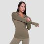 Damska bluza do biegania Pulse 1/2 Zip Vetiver - GymBeam M