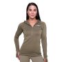 Damska bluza do biegania Pulse 1/2 Zip Vetiver - GymBeam M