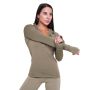 Damska bluza do biegania Pulse 1/2 Zip Vetiver - GymBeam M