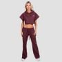 Damska bluza z kapturem Relay Cropped Fig - GymBeam S