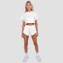 Damska bluza z kapturem Relay Cropped Pearl - GymBeam S