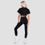 Damska koszulka Thrive Cropped Black - GymBeam L