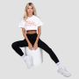 Damska koszulka Thrive Cropped White - GymBeam L