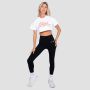 Damska koszulka Thrive Cropped White - GymBeam L