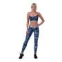 Legginsy damskie Mid Waist Ocean Power Blue  - NEBBIA XS