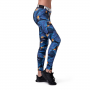 Legginsy damskie Mid Waist Ocean Power Blue  - NEBBIA XS