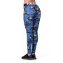 Legginsy damskie Mid Waist Ocean Power Blue  - NEBBIA XS