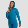 Damska bluza z kapturem Zip Up Limitless Aquamarine - GymBeam M
