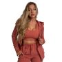 Damska bluza z kapturem Zip Up Limitless Cinnamon - GymBeam XXL