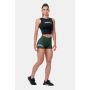 Damskie szorty Classic Hero High Waist Green - NEBBIA XS