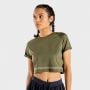Damska koszulka Crop Top Flux Khaki - SQUATWOLF XS