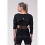 Damski Top Sportowy Intense Mesh Czarny - NEBBIA XS