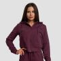 Damska bluza z kapturem na zamek TRN Eggplant - GymBeam XS