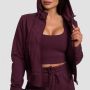 Damska bluza z kapturem na zamek TRN Eggplant - GymBeam XS