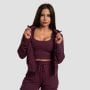 Damska bluza z kapturem na zamek TRN Eggplant - GymBeam XS