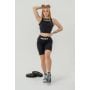 Damski Tank Top Cropped Gym Therapy Black - NEBBIA L