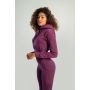 Krótka bluza damska z kapturem Essential Plum - STRIX S
