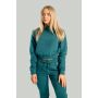 Sweter damski z wysokim kołnierzem Essential Deep Teal - STRIX S
