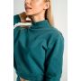 Sweter damski z wysokim kołnierzem Essential Deep Teal - STRIX S
