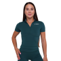 Damska koszulka Ignite Cropped Dark Green - GymBeam M
