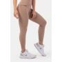 Damskie legginsy z wysokim stanem Sporty Smart Pocket Brown – NEBBIA S