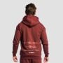 Bluza z kapturem Zone Zip Up Cherrywood - GymBeam XL