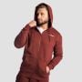 Bluza z kapturem Zone Zip Up Cherrywood - GymBeam XL