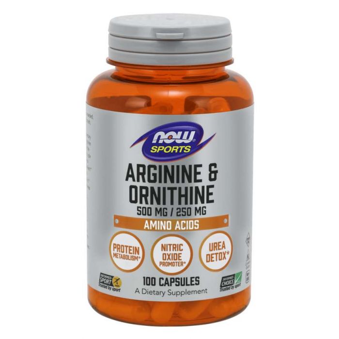 Arginine & Ornithine 500 mg / 250 mg - NOW Foods