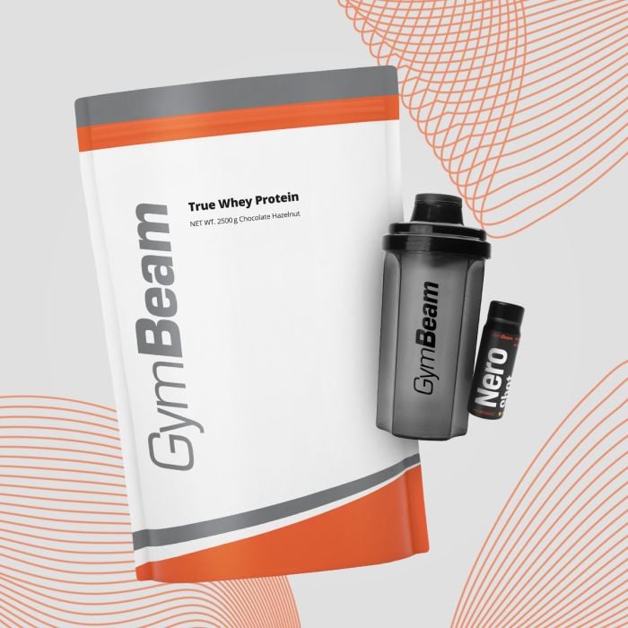 Białko serwatkowe True Whey - GymBeam 1000 g - biała czekolada - 00