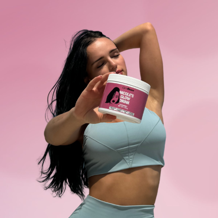 Nicole‘s Glow Drink - GymBeam 234 g - malina