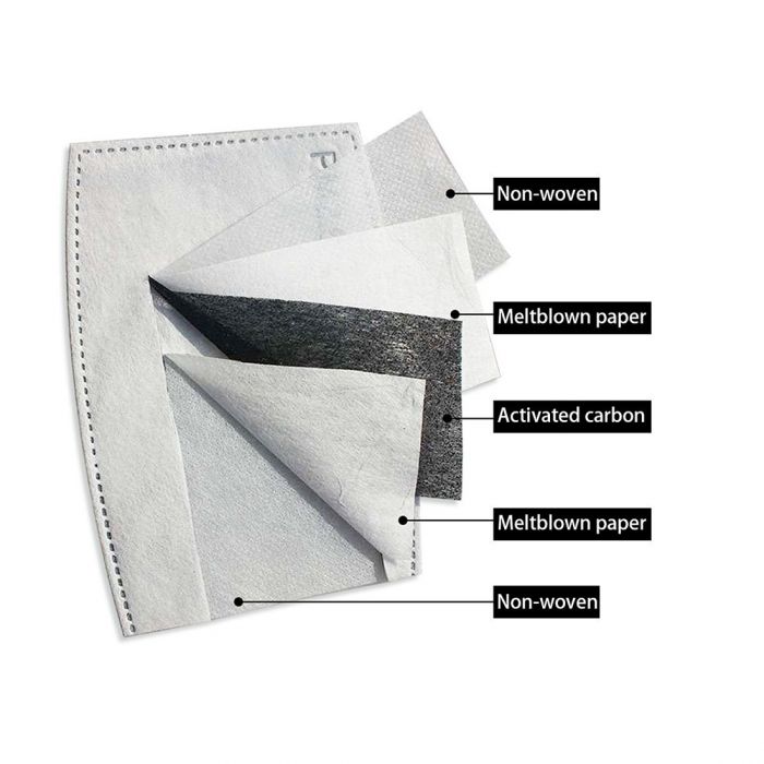 Filtry do maseczki PM2.5 10-pak - GymBeam white