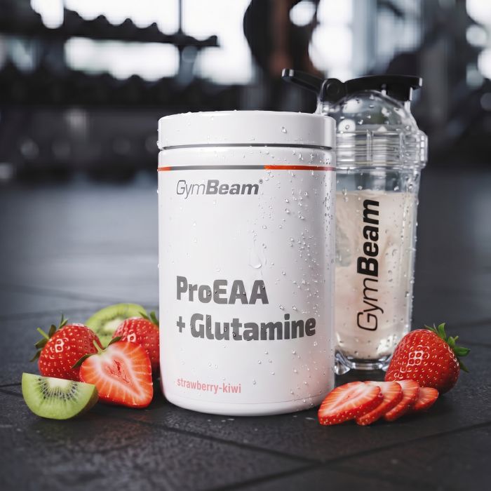 ProEAA + Glutamina - GymBeam truskawka-kiwi