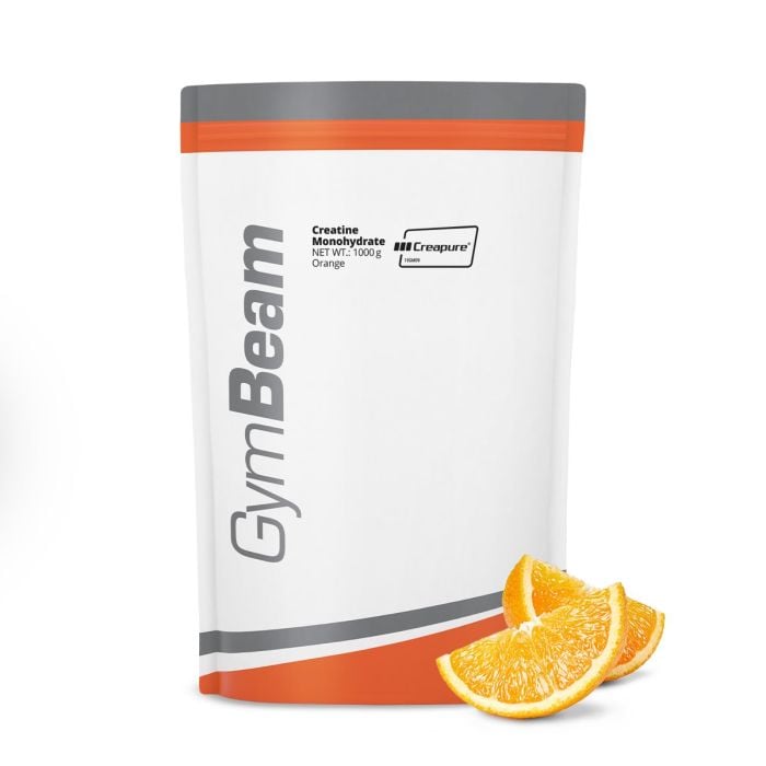 Monohydrat kreatyny Creapure® - GymBeam 500 g - pomarańcza