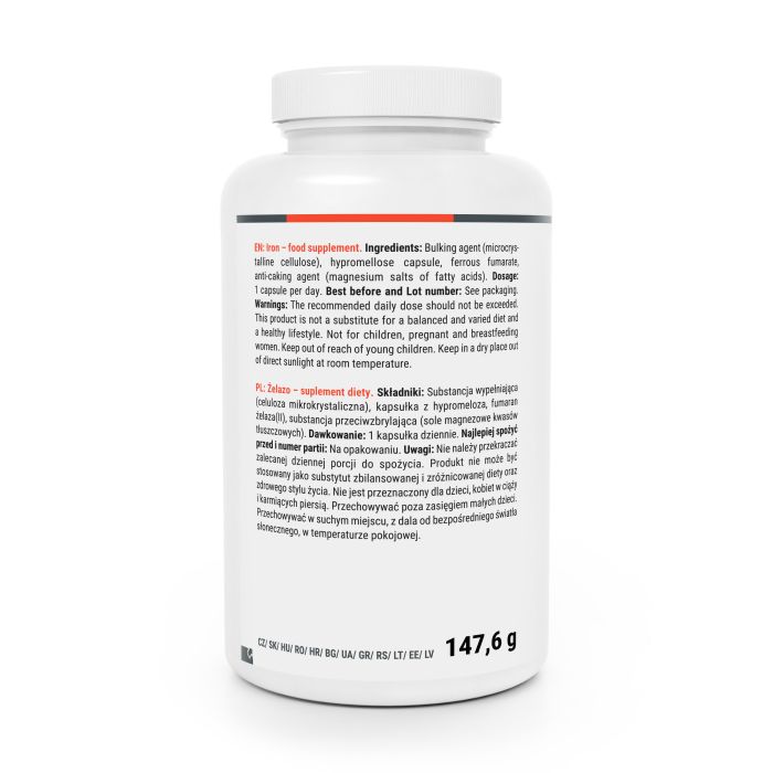 Żelazo - GymBeam 120 kaps