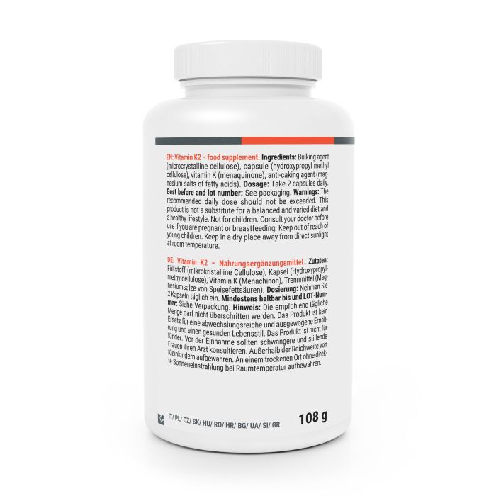 Witamina K2 (menachinon) - GymBeam 90 kaps