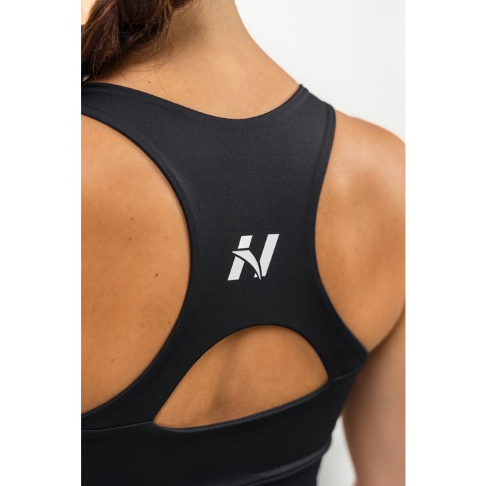 Biustonosz sportowy Racer Back Black - NEBBIA XS