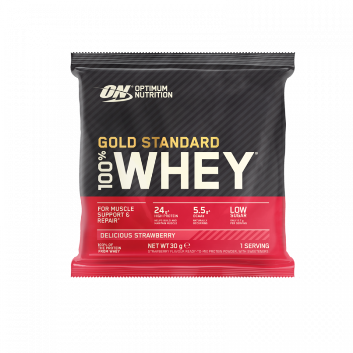 Próbka 100% Whey Gold Standard - Optimum Nutrition 30 g - pyszne truskawki