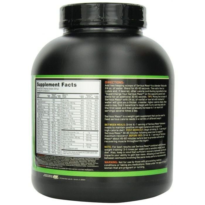 Serious Mass - Optimum Nutrition 2720 g - czekolada