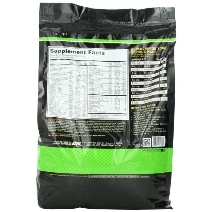 Serious Mass - Optimum Nutrition 2720 g - czekolada