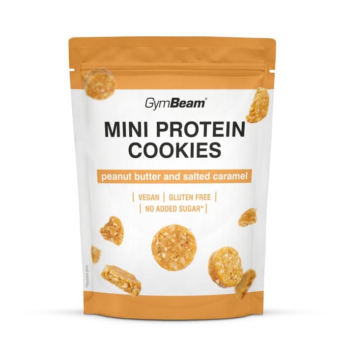 Mini ciastka proteinowe - GymBeam 100 g - czekolada z masłem orzechowym