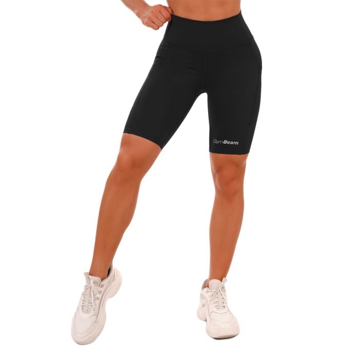Spodenki damskie Biker Black  - GymBeam XL
