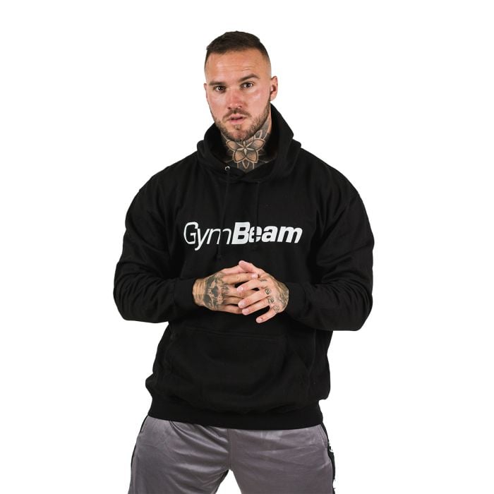 Bluza z kapturem PRO Hoodie Black - GymBeam L