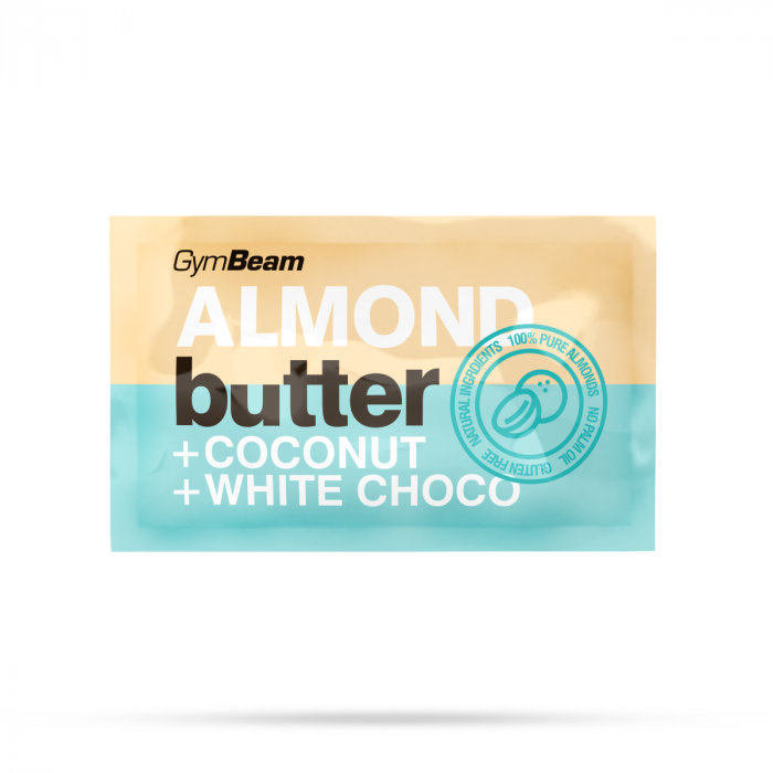 Próbka masła migdałowego z kokosem i białą czekoladą - GymBeam 