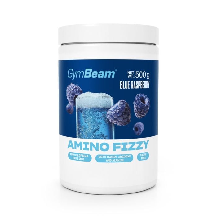 Amino Fizzy - GymBeam 500 g - niebieska malina