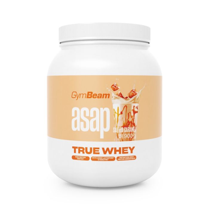 Białko ASAP True Whey - GymBeam 900 g - słony karmel