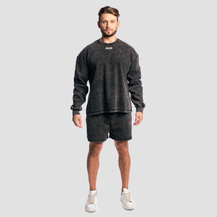 Szorty Aura Washed Black - GymBeam L