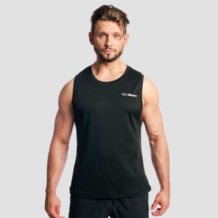 Tank top Base Mesh Black - GymBeam L
