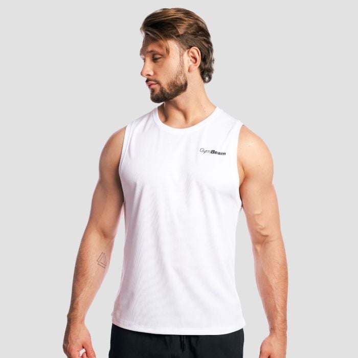 Tank top Base Mesh White - GymBeam M