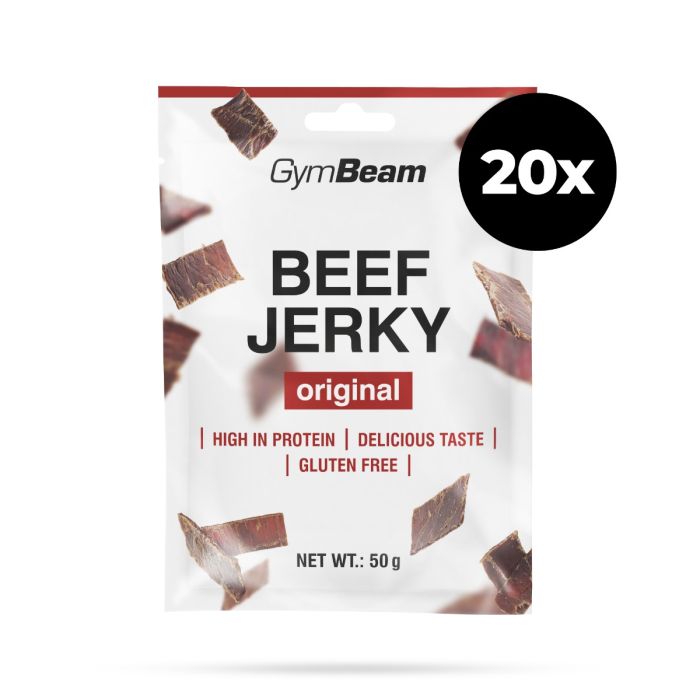 Suszona wołowina Beef Jerky - GymBeam 50 g - original